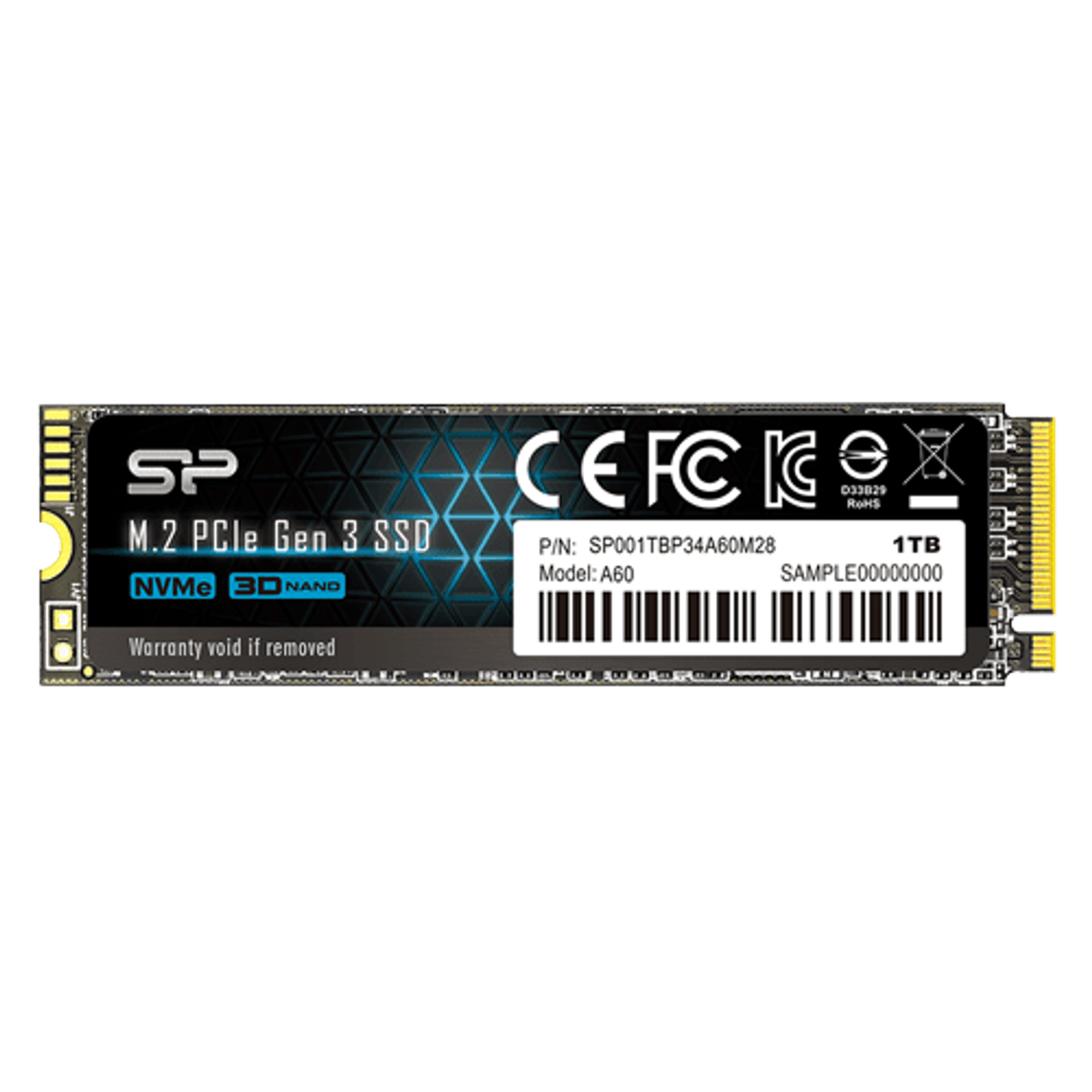 SILICON POWER A60 1TB - 2280 M.2 NVMe SSD