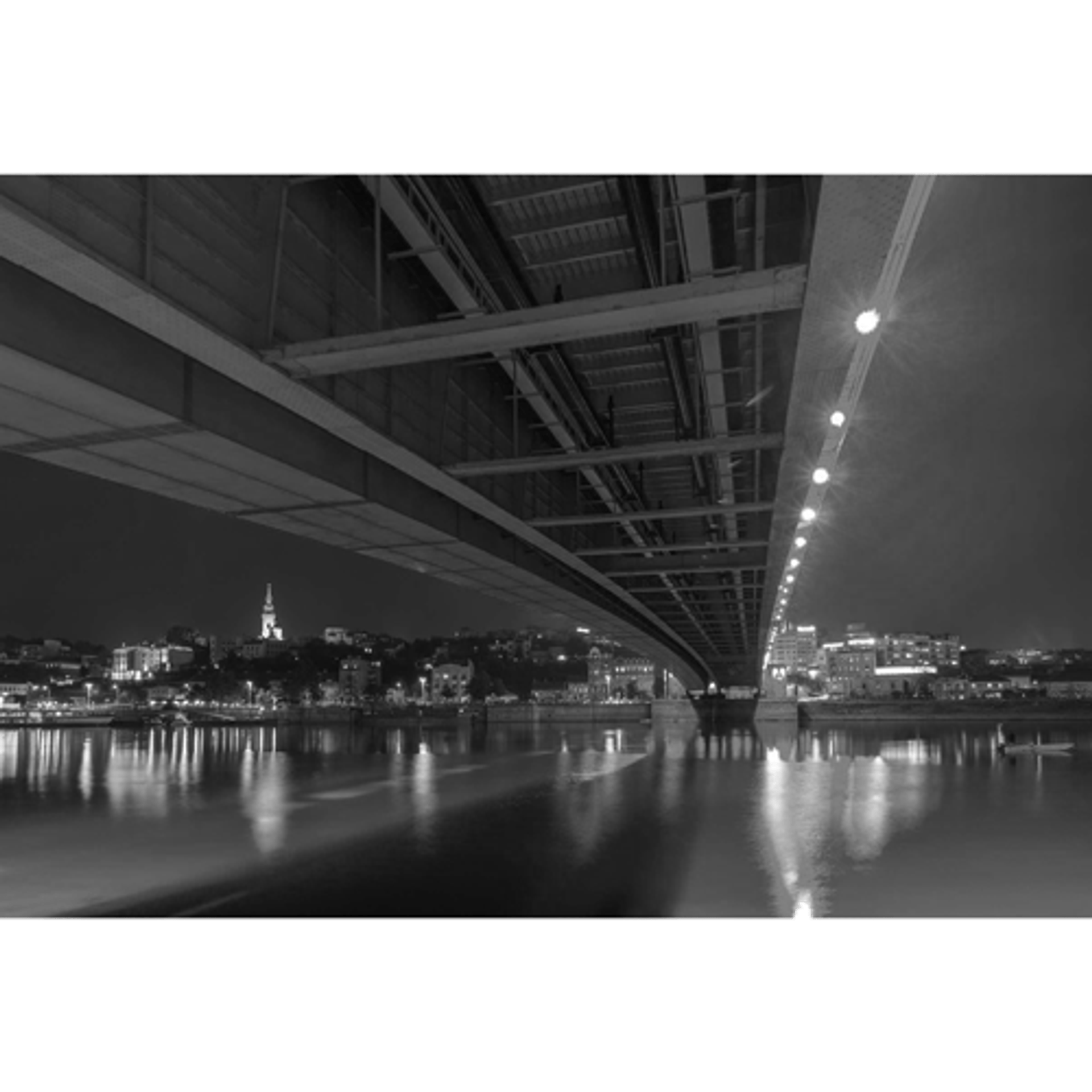 AM FOTO Ispod Brankovog mosta - fotografija na platnu - BN48 B/W