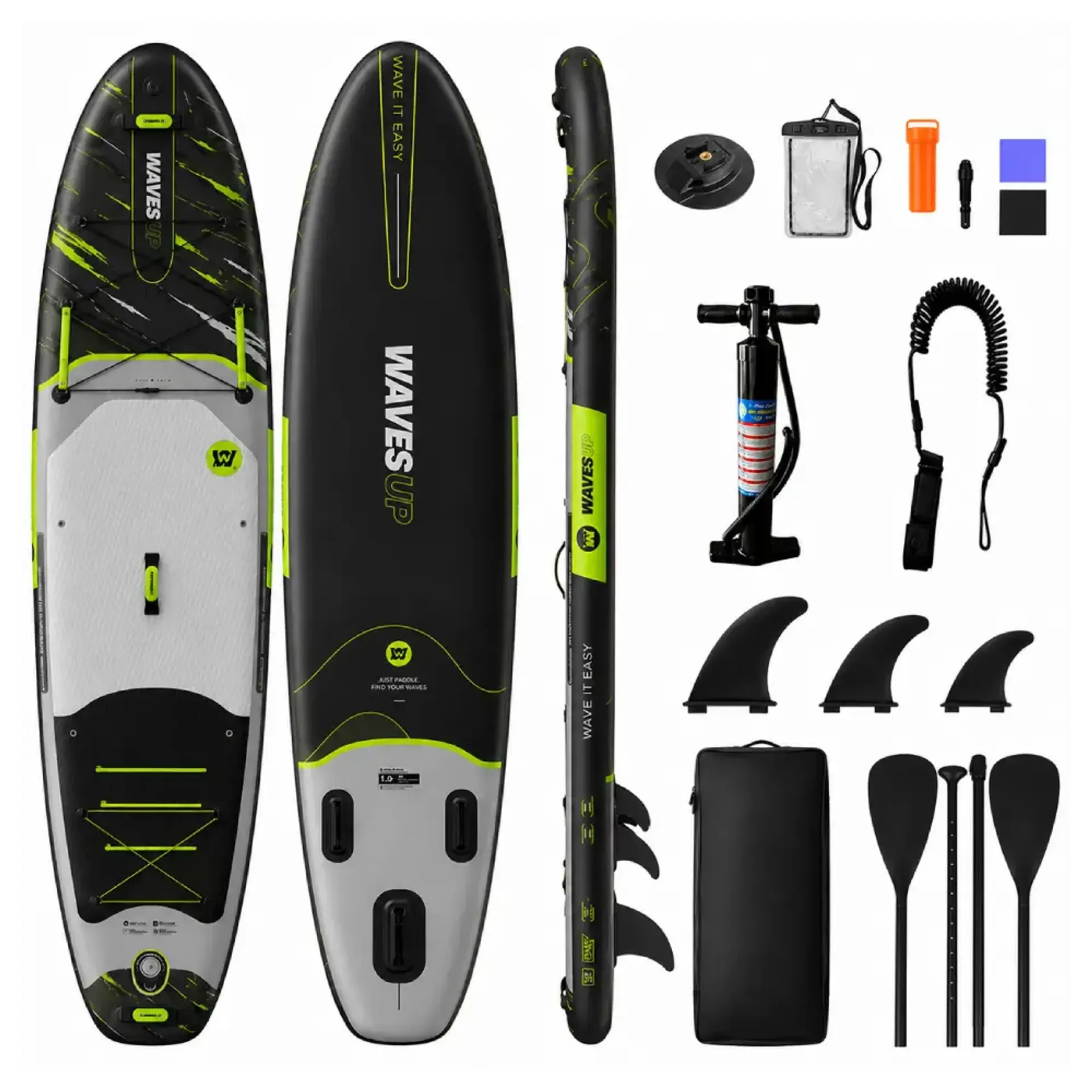 WAVESUP XL Crna SUP Daska