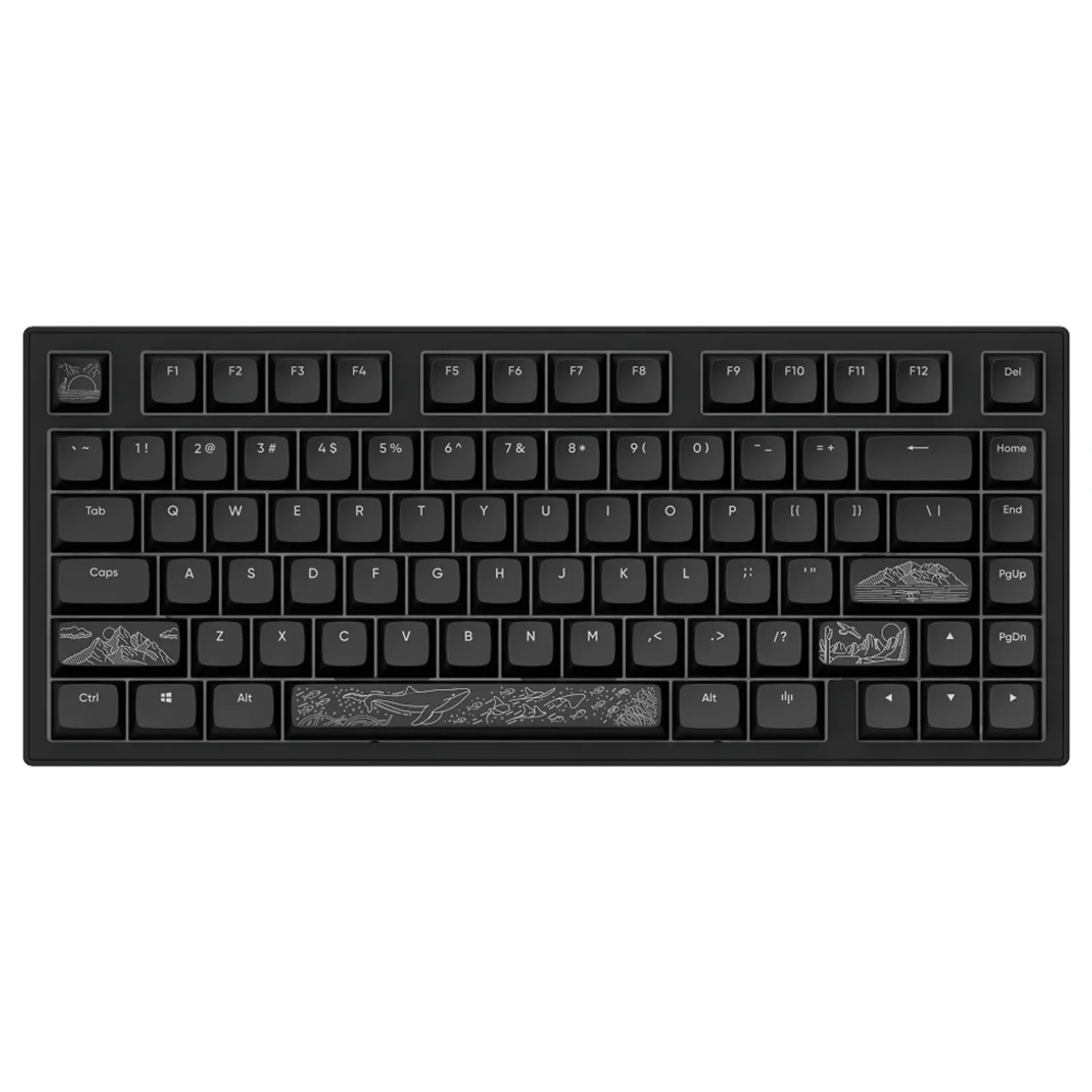 DARK PROJECT Terra Nostra US Black Tastatura