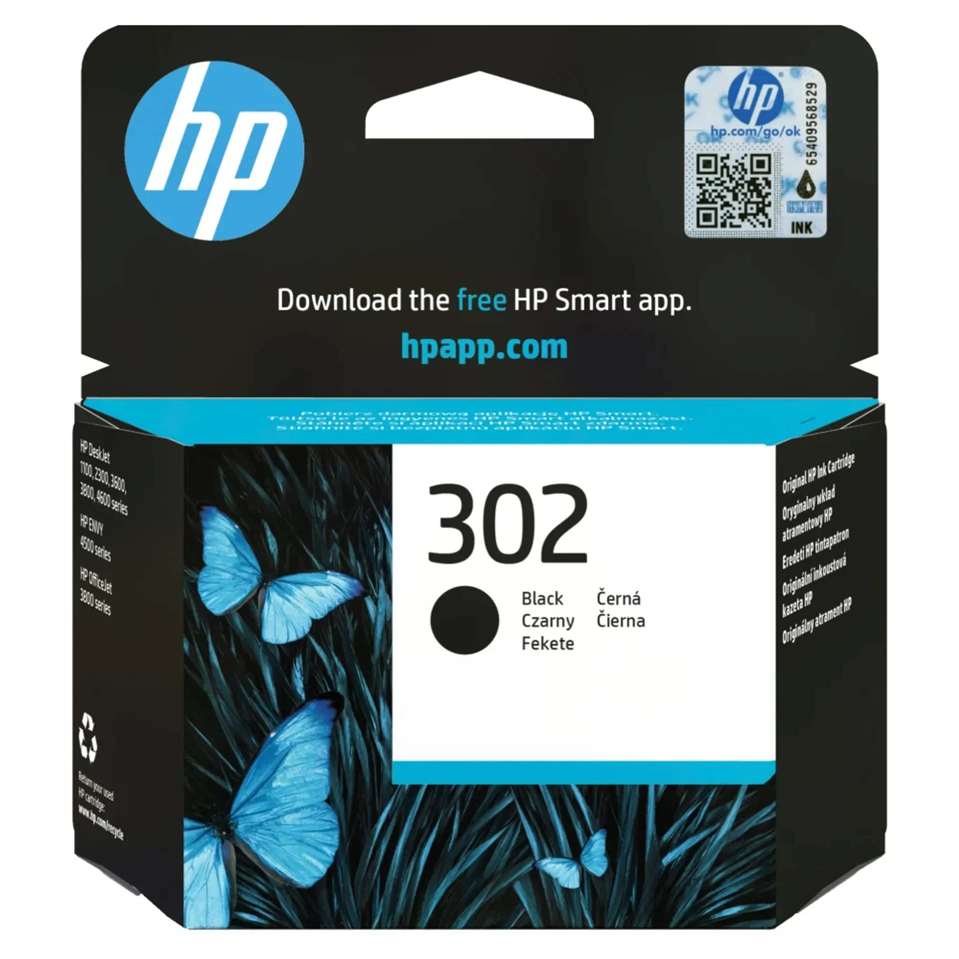 HP 302 Black Kertridž