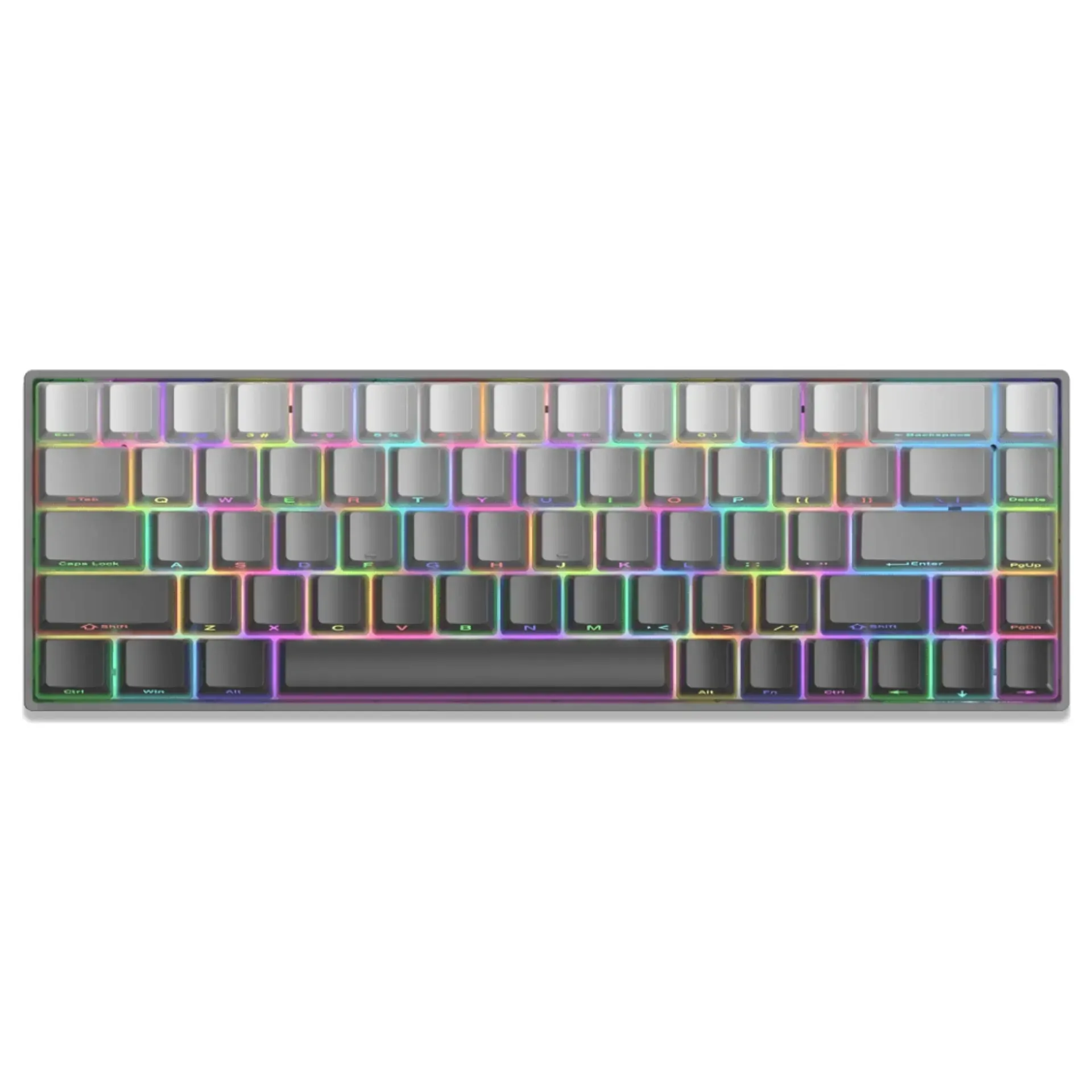WHITE SHARK NUNCHAKU Red Switches Gray US Tastatura