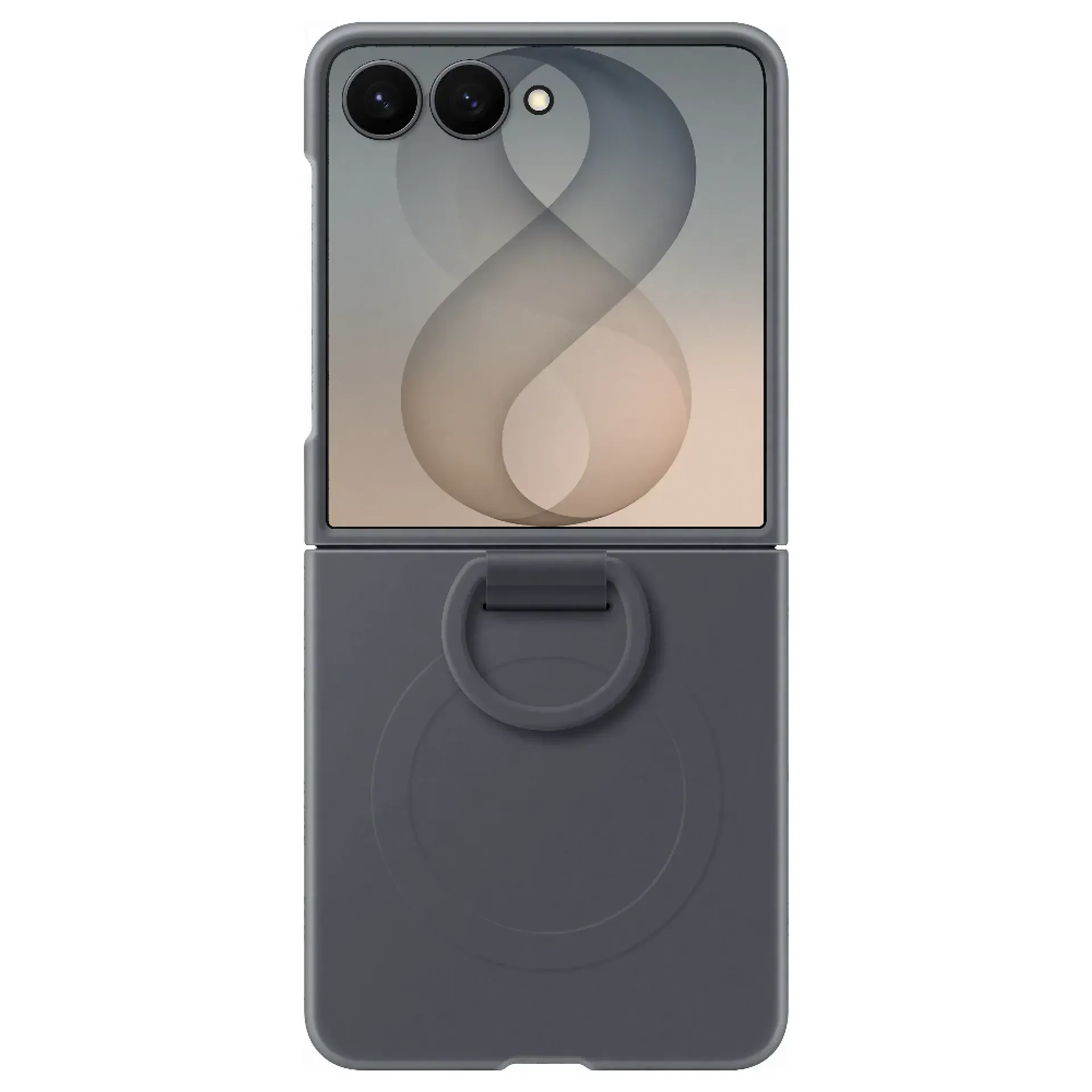 SAMSUNG Ring Silikonska magnetna maska za Galaxy Z Flip8 Graphite
