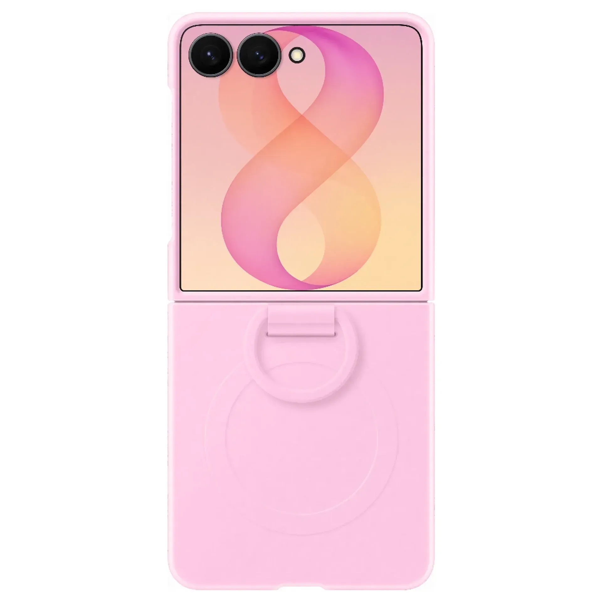 SAMSUNG Ring Silikonska magnetna maska za Galaxy Z Flip8 Pink