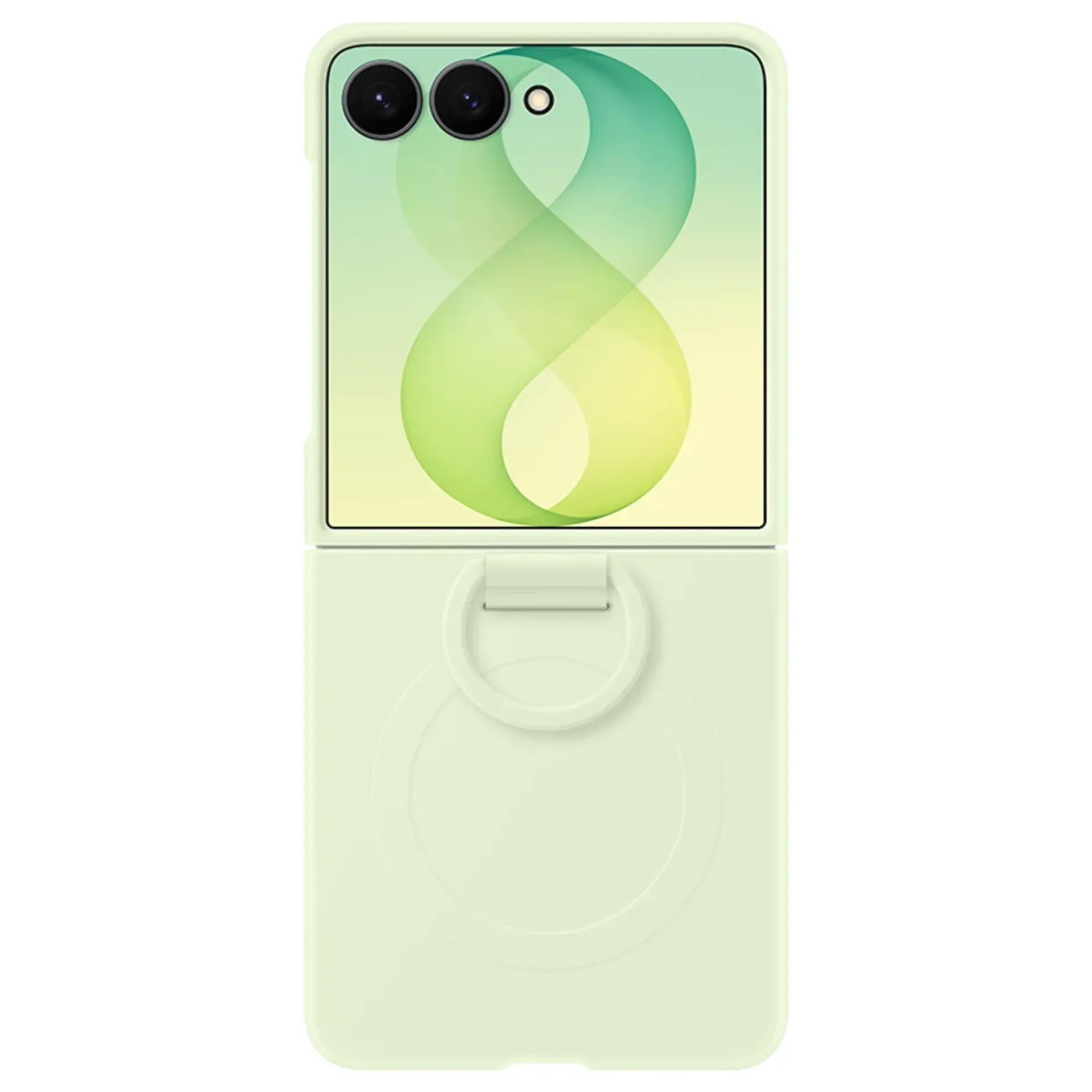SAMSUNG Ring Silikonska magnetna maska za Galaxy Z Flip8 Green