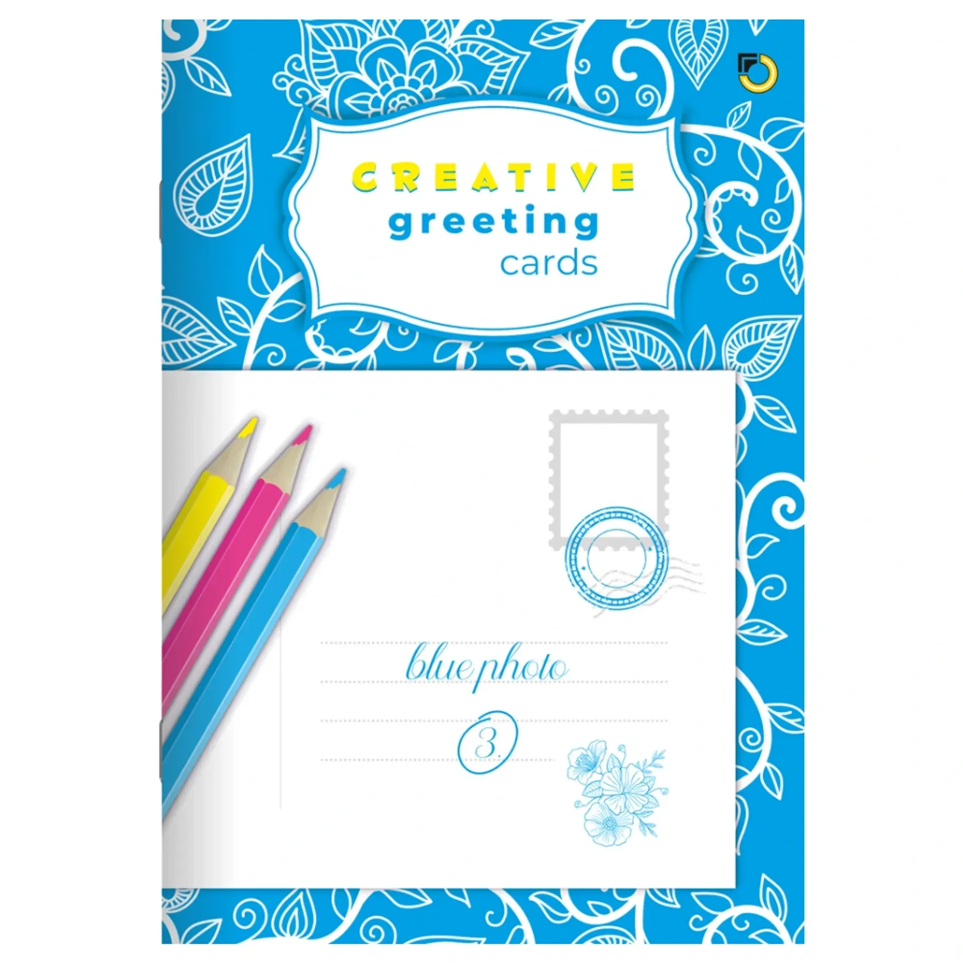 OPTIMUM Greeting Cards Blue Photo 3 B5 16 motiva Kreativna bojanka
