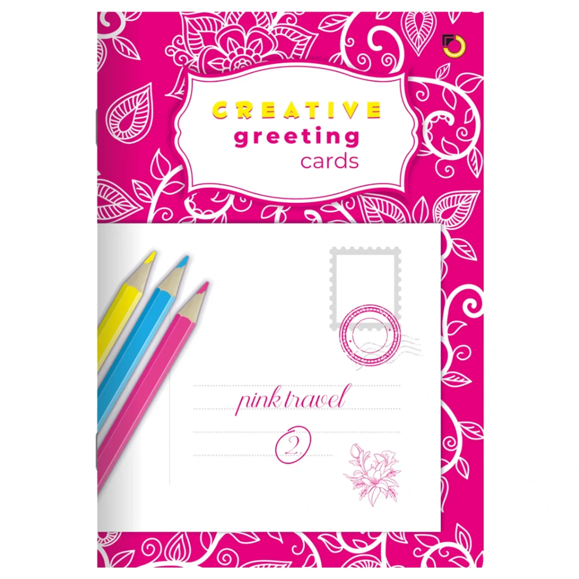 OPTIMUM Greeting Cards Pink Travel 2 B5 16 motiva Kreativna bojanka
