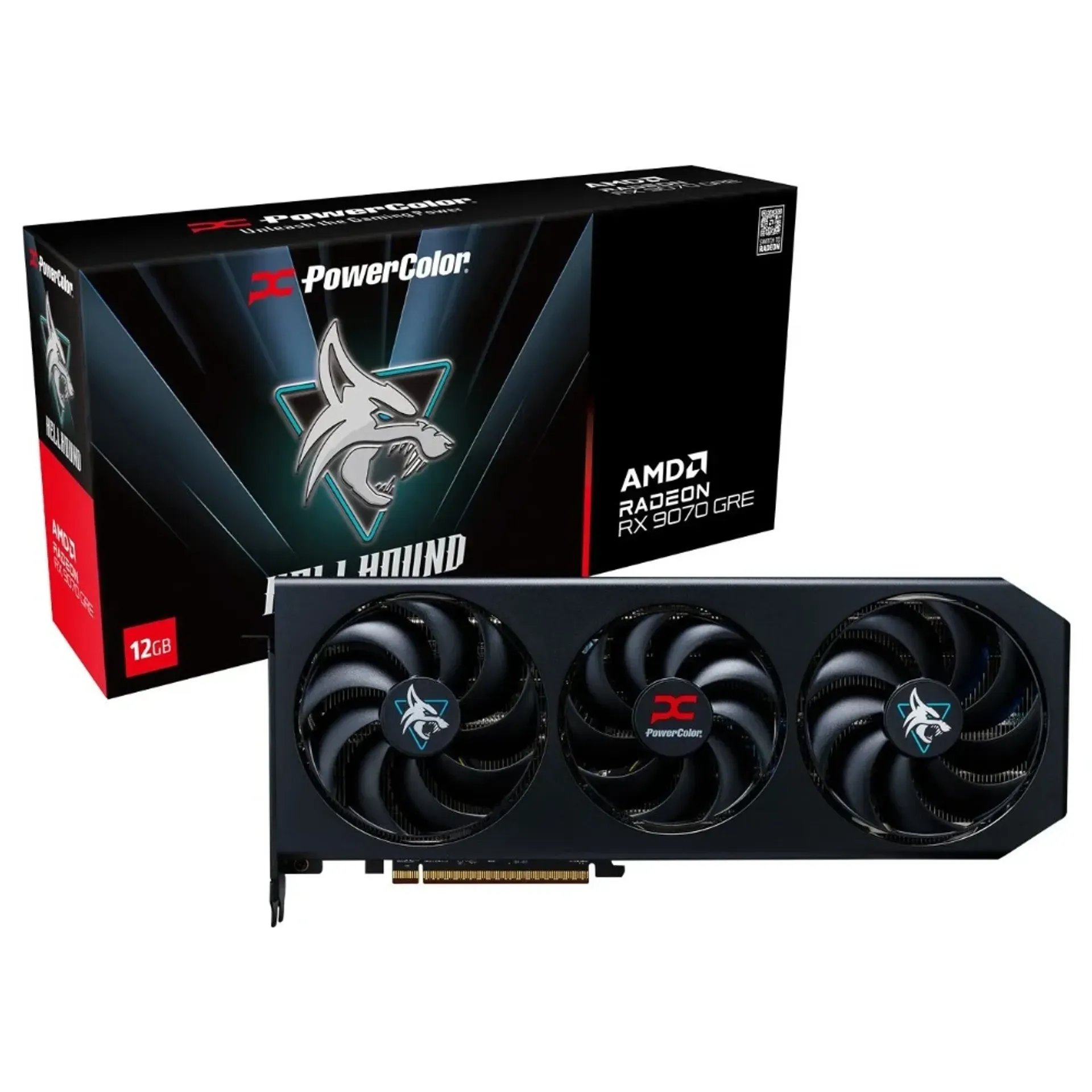 POWERCOLOR Hellhound AMD Radeon RX 9070 GRE 12GB GDDR6