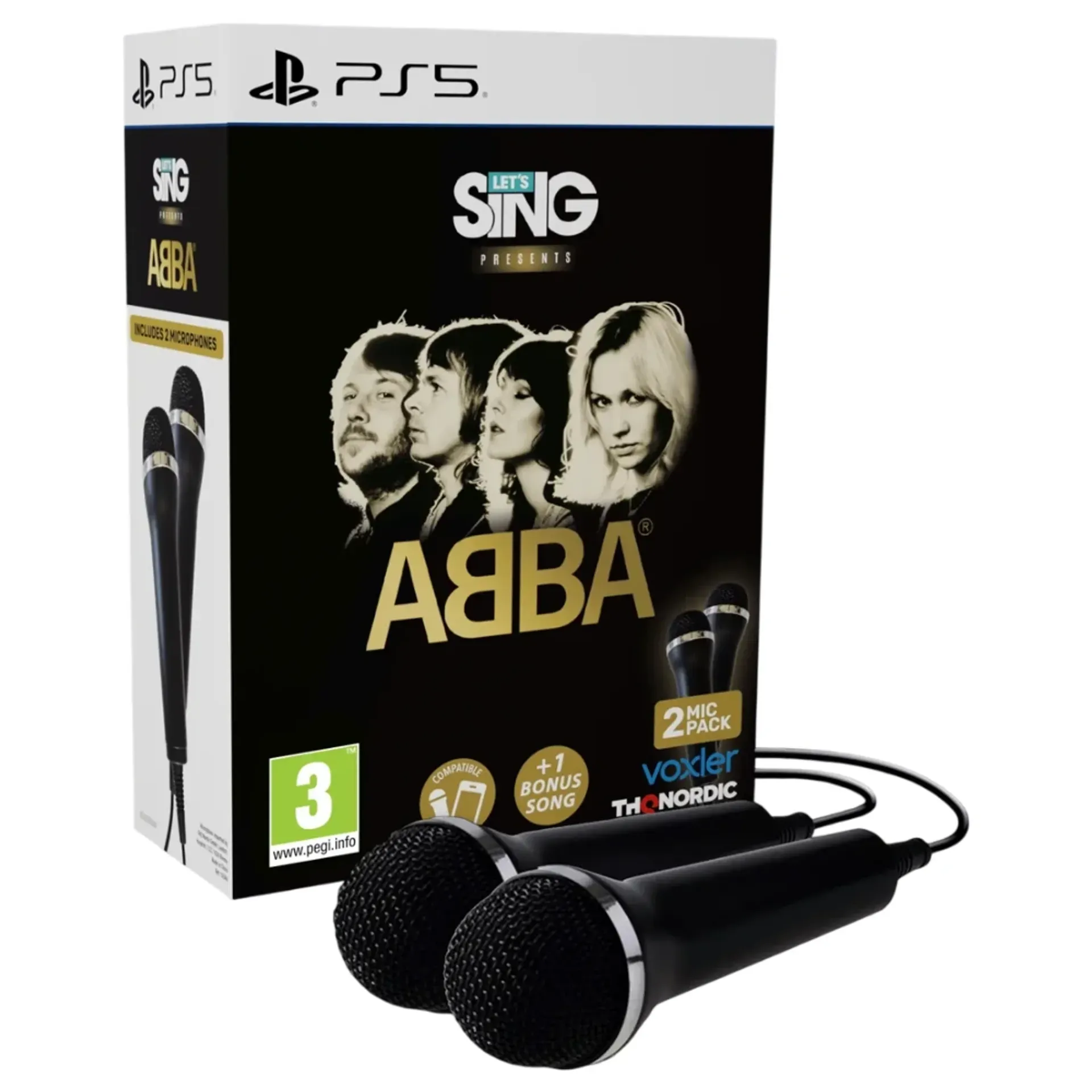 PS5 Let's Sing ABBA - 2 Mic Bundle