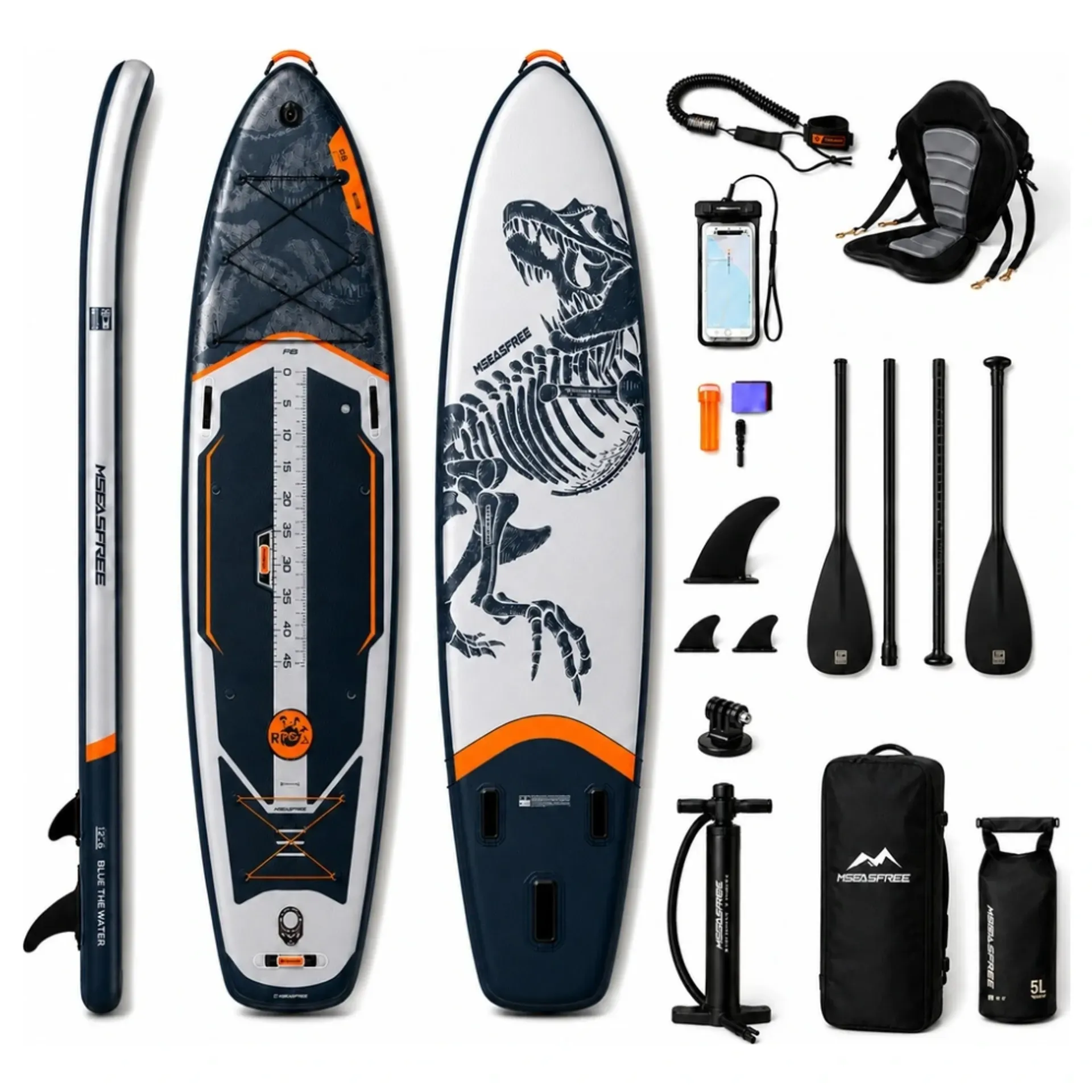 MSEASFREE T-Rex XXL Arctic SUP Daska