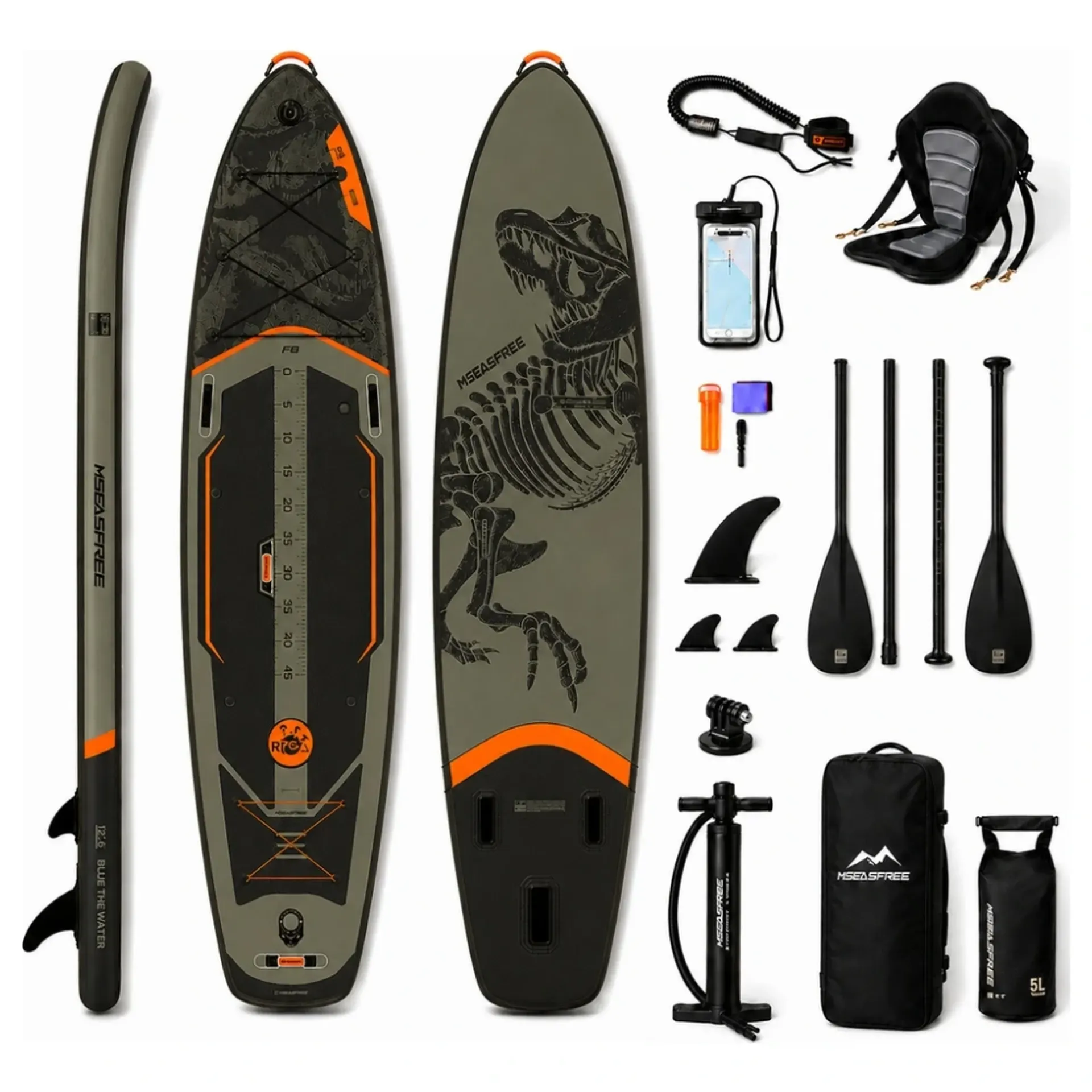 MSEASFREE T-Rex XXL Military SUP Daska