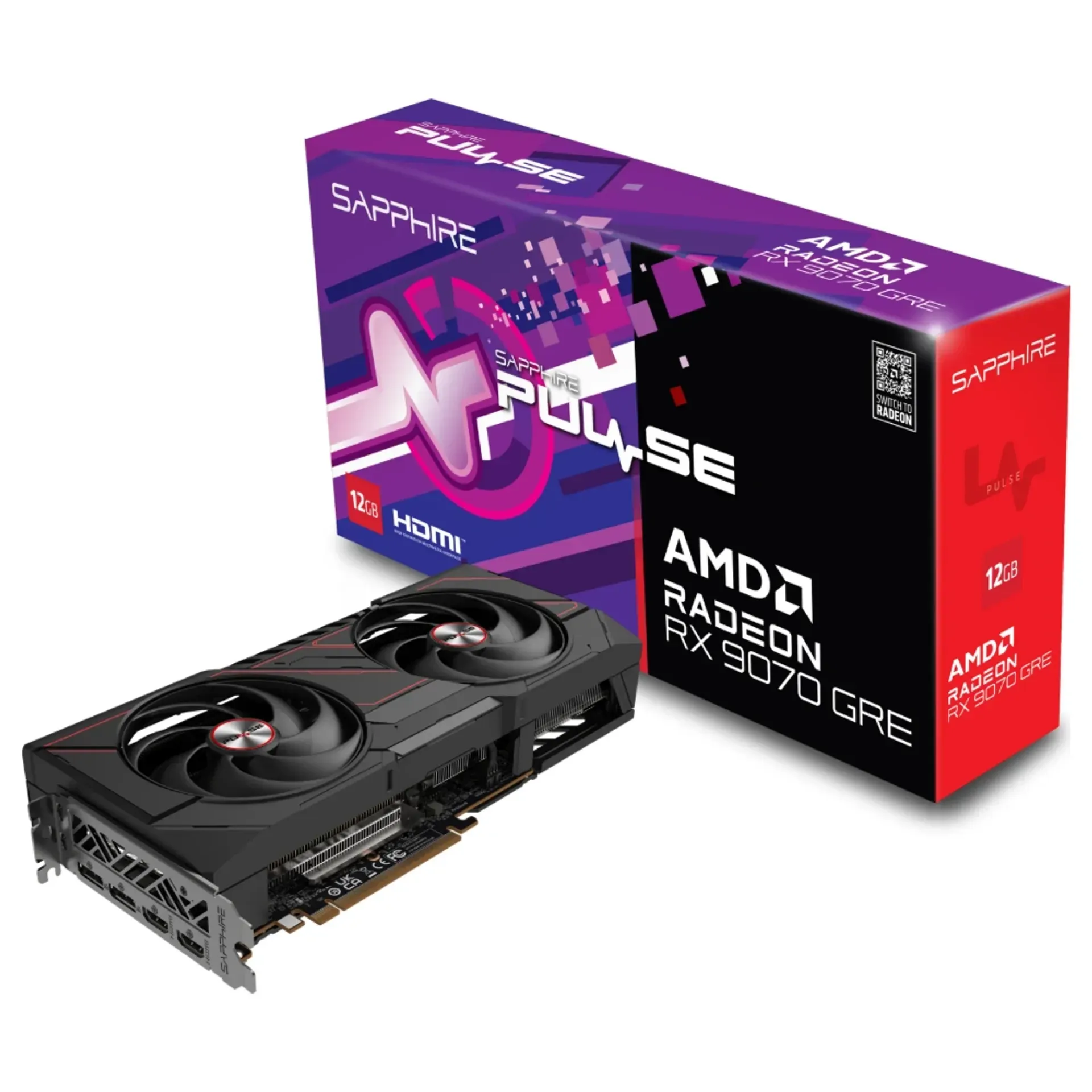 SAPPHIRE PULSE AMD Radeon RX 9070 GRE OC GPU 12GB