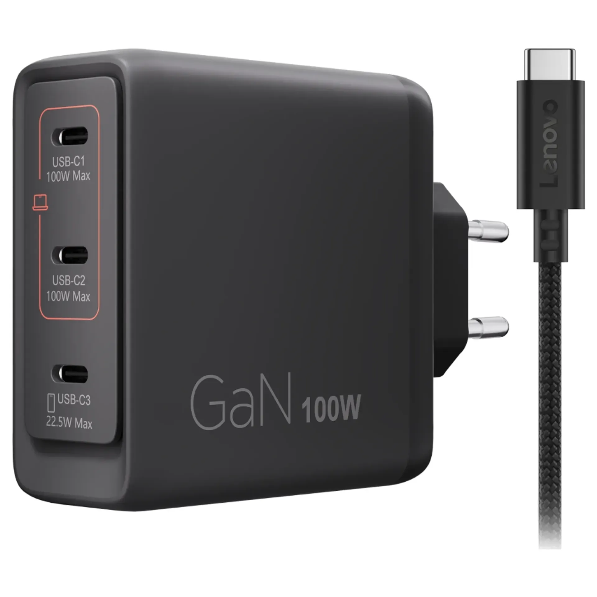 LENOVO Multiport USB-C 100W GaN Punjač za laptop