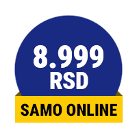 Samo online 8.999 RSD
