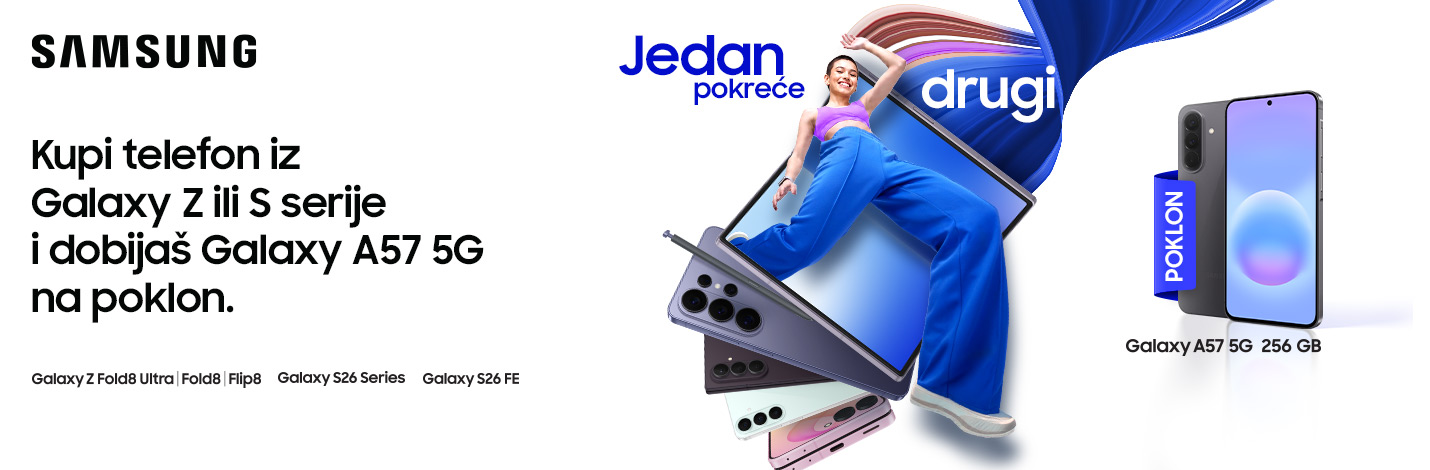 Kupiš jedan SAMSUNG Galaxy telefon - drugi dobijaš na poklon